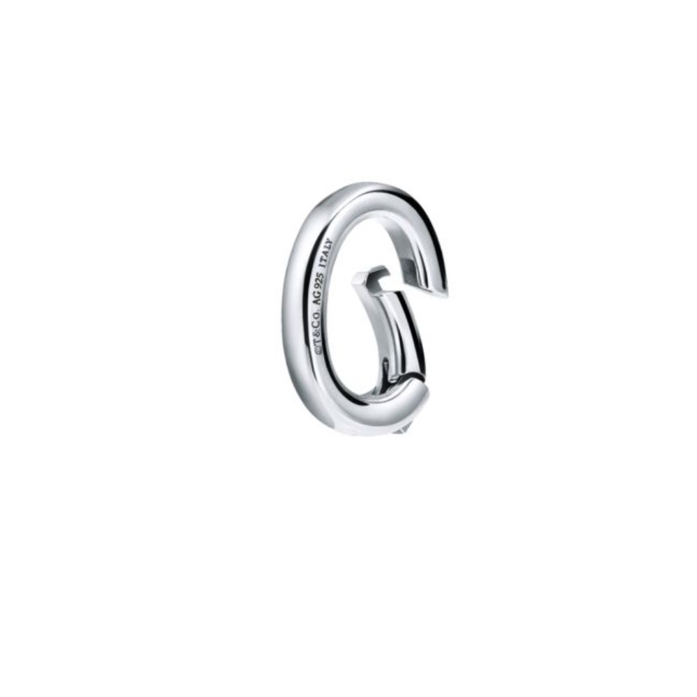 NEW Tiffany & Co 925Silver Italy Oval Clasp Clasping Link Jump